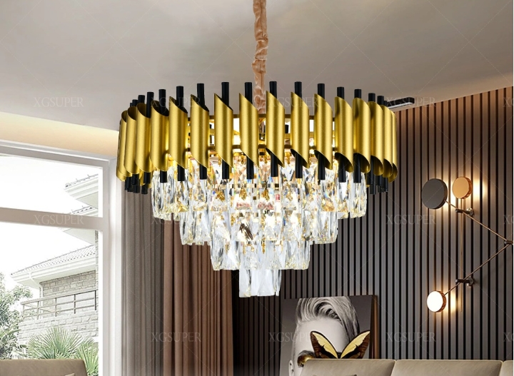 Luxury Crystal Chandelier Gold 500mm