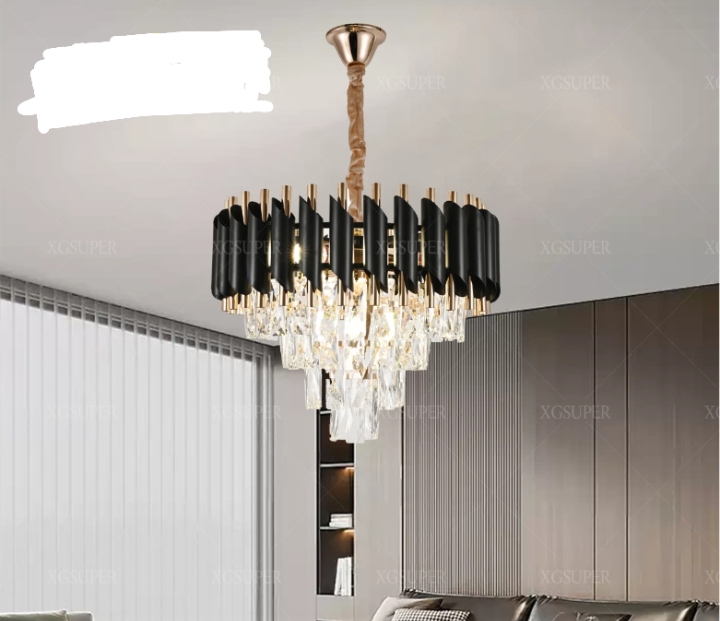 Luxury Crystal Chandelier Black 500mm