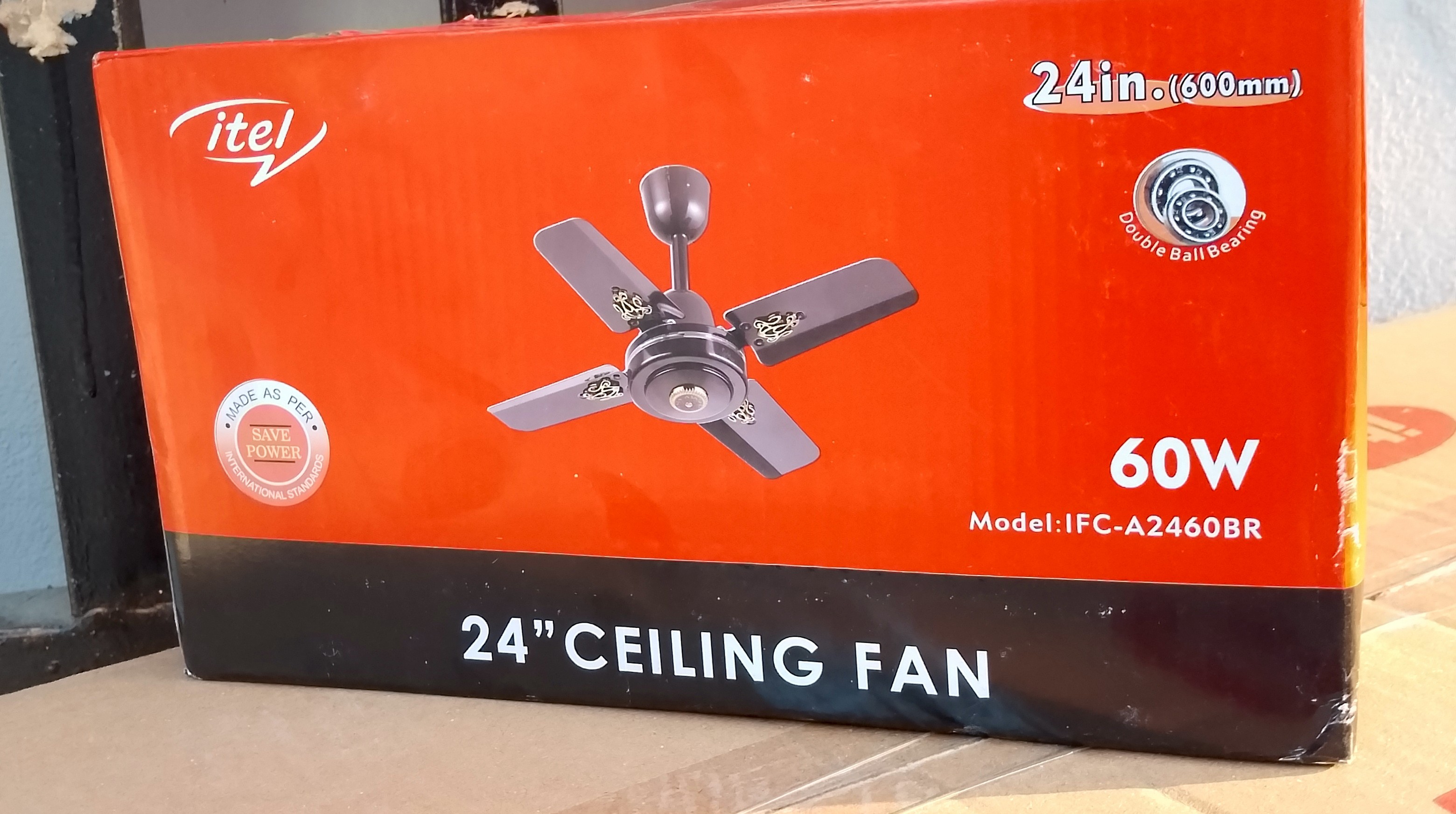 24inch short blade fan itel